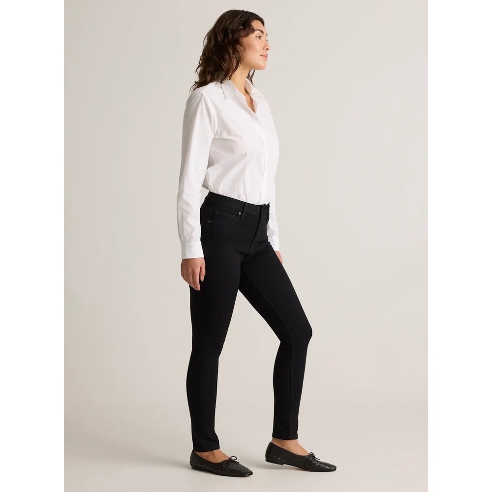 Quince Ultra-Stretch High Rise Skinny Jeans Black 26/26 KDW01